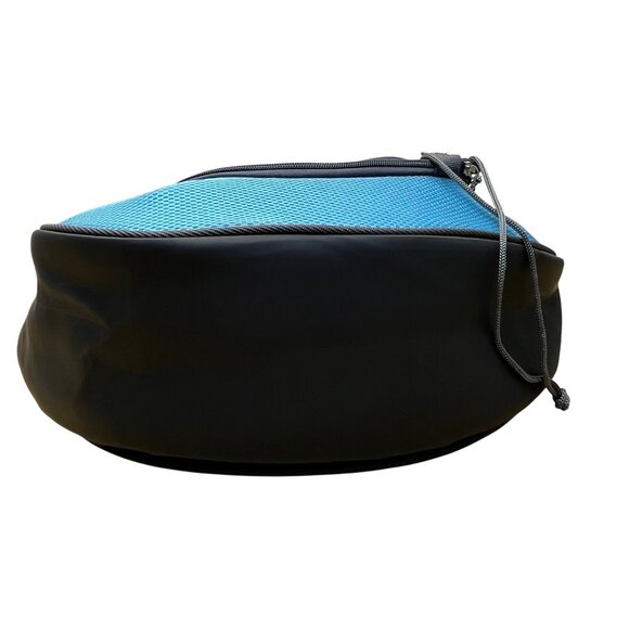 Popcorn Sky Blue Mesh Adjustable Strap Zipper Closure Pet Carrier Shoulder Bag - Picture 8 of 11